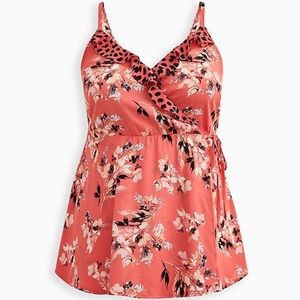 Torrid Surplice Ruffle Georgette Top